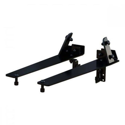 Ranch Hand headache rack bracket kit for 2001-2014 Ford F150 truck, black steel mounting hardware and support brackets.