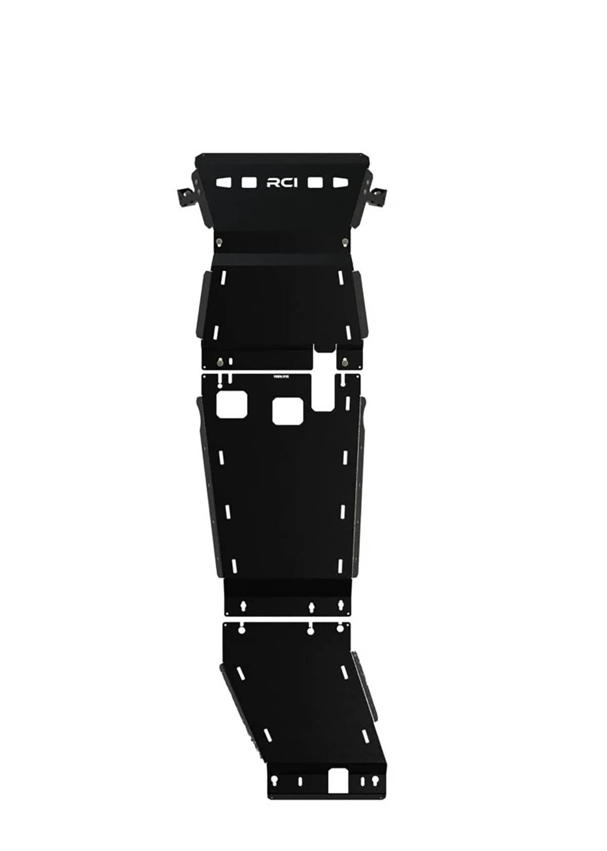 RCI full skid plate package for 2019-2026 Chevrolet Silverado 1500, durable steel skid plates installed underneath the truck.