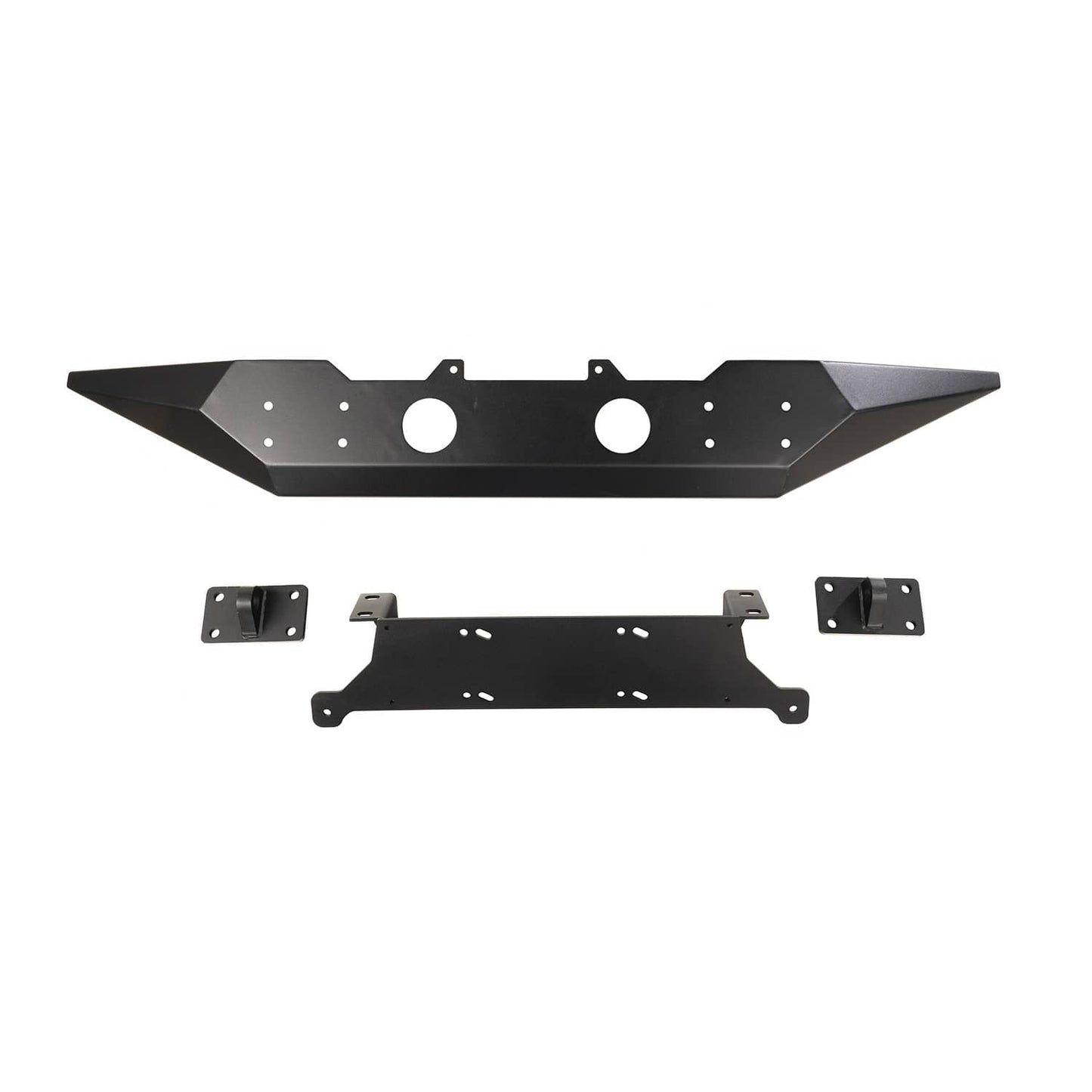 Rugged Ridge Spartan front bumper for 2007-2018 Jeep Wrangler JK, heavy-duty off-road bumper with rugged design.