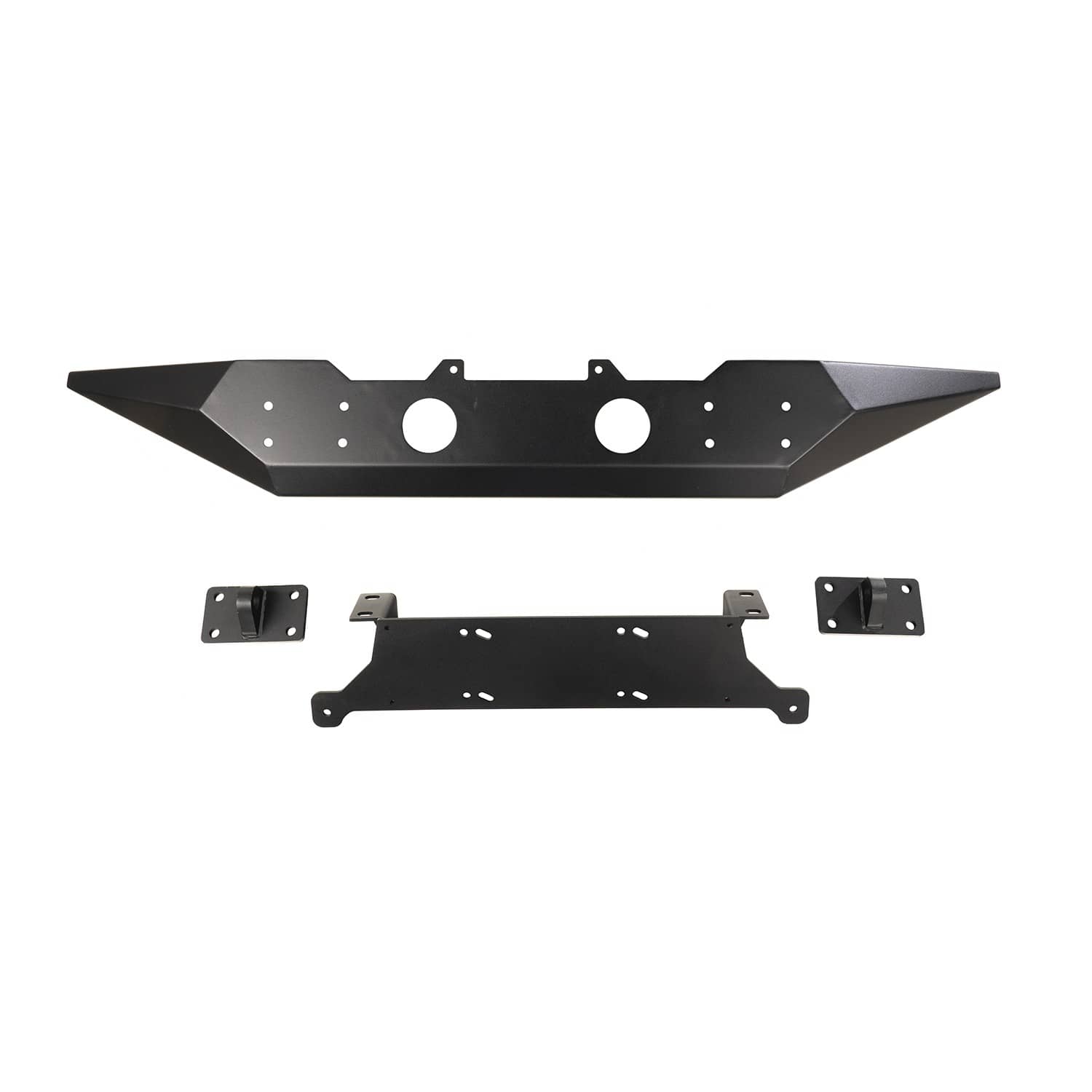 Rugged Ridge Spartan front bumper for 2007-2018 Jeep Wrangler JK, heavy-duty off-road bumper with rugged design.