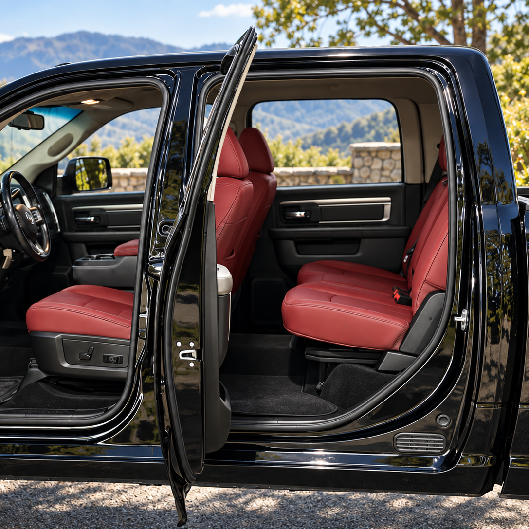 OFFactory OEM-style leather seat covers for Dodge RAM pickup trucks, custom made to order — image 10