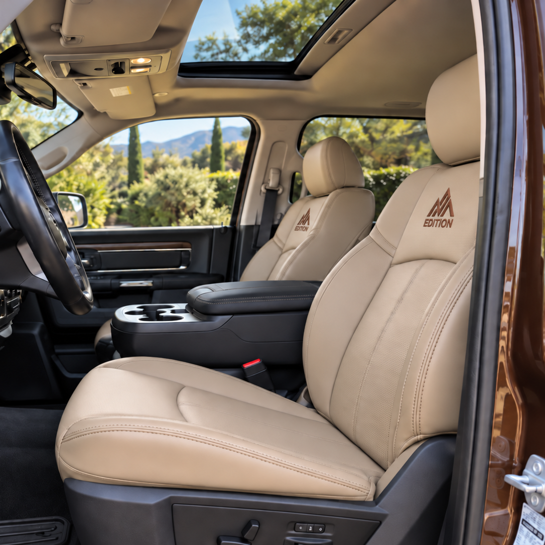 OFFactory OEM-style leather seat covers for Dodge RAM pickup trucks, custom made to order — image 11