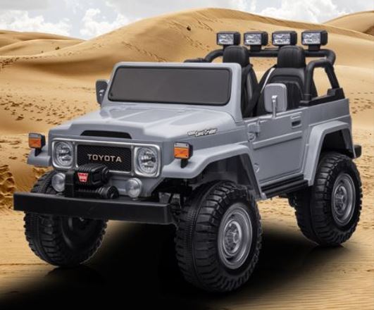 2026 24V Toyota FJ-40 2 Seater Kids Ride On Car with Remote Control DELUXE