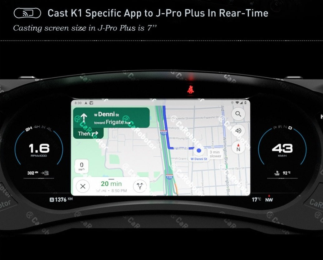 J-Pro Plus Carobotor Dash Cluster & K1 Radio with Accessories (2025 Gen 2) - Jeep Wrangler JK/JKU 2011-2018 - 4X4 WAVERS