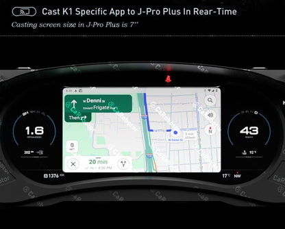 J-Pro Plus Carobotor Dash Cluster & K1 Radio with Accessories (2025 Gen 2) - Jeep Wrangler JK/JKU 2011-2018 - 4X4 WAVERS