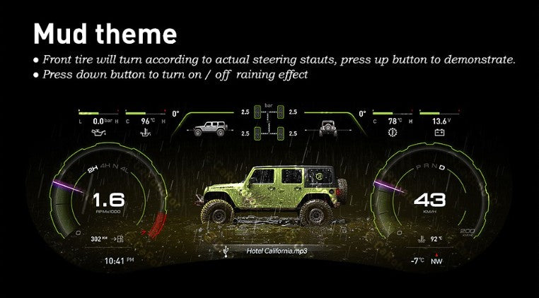 J-Pro Plus Carobotor Dash Cluster & K1 Radio with Accessories (2025 Gen 2) - Jeep Wrangler JK/JKU 2011-2018 - 4X4 WAVERS