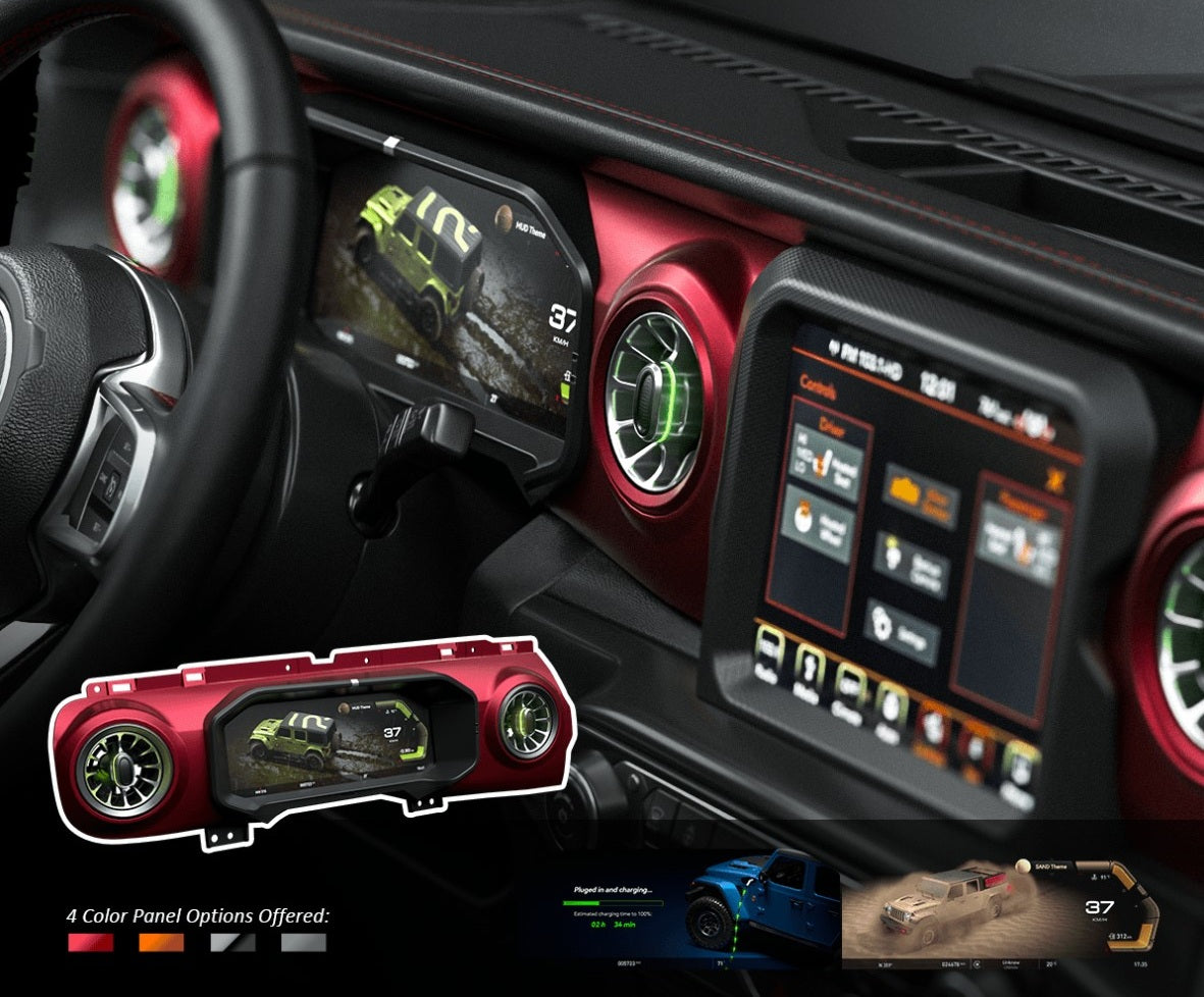 J-Plus Digital Dashboard Cluster All-In-One - Jeep wrangler JL/JLU/4XE/Gladiator-JT 2018-2023 - 4X4 WAVERS