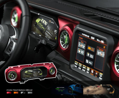 J-Plus Digital Dashboard Cluster All-In-One - Jeep wrangler JL/JLU/4XE/Gladiator-JT 2018-2023 - 4X4 WAVERS