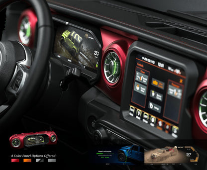 J-Plus Digital Dashboard Cluster All-In-One - Jeep wrangler JL/JLU/4XE/Gladiator-JT 2018-2023 - 4X4 WAVERS