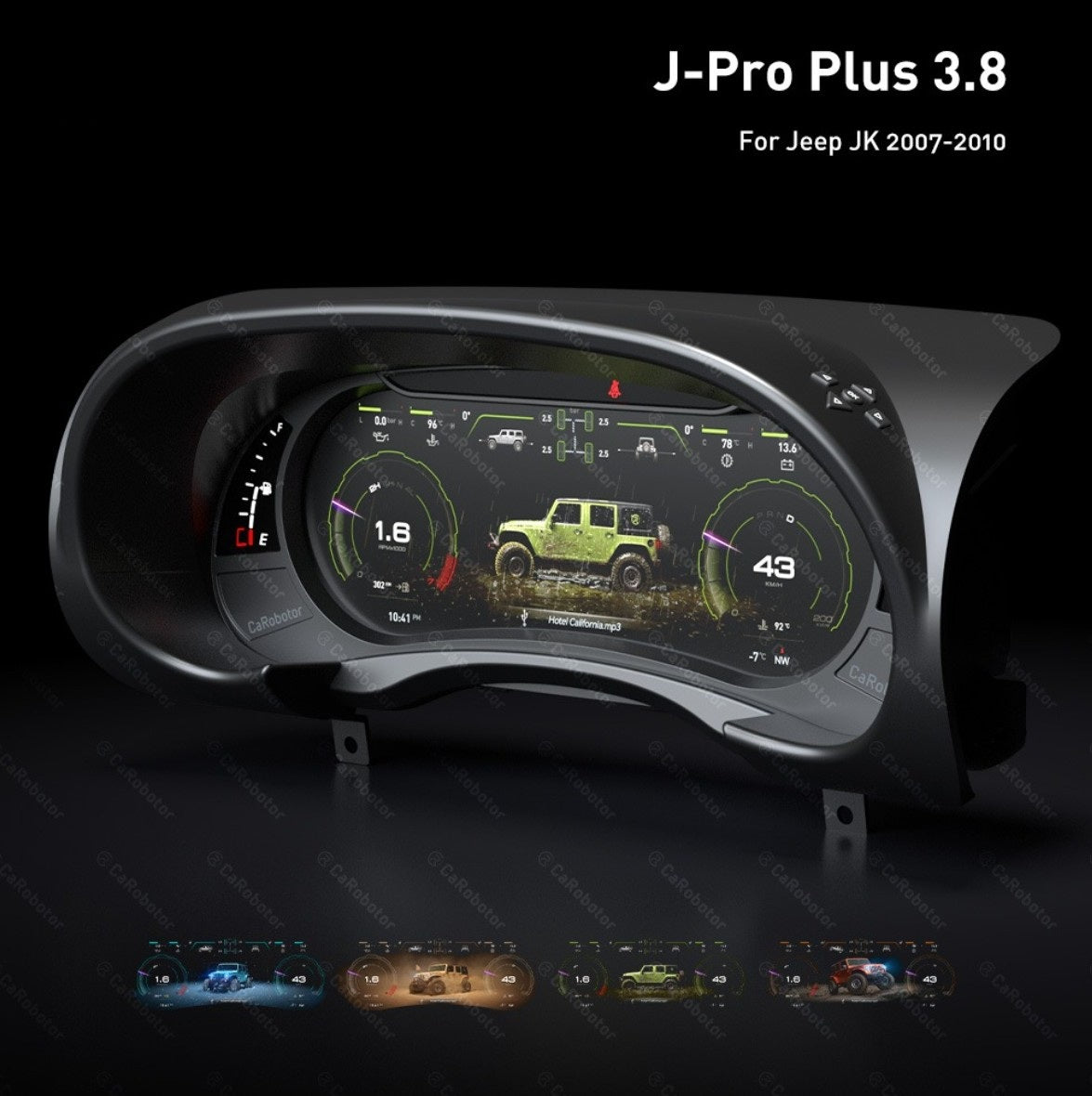 J-Pro Plus 3.8 (2025 New Gen 2) - Jeep Wrangler JK/JKU 2007-2010 - 4X4 WAVERS