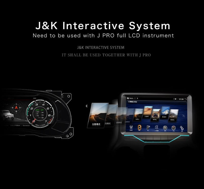 K1 Radio Infotainment System - Jeep Wrangler JK/JKU 2011-2018 - 4X4 WAVERS