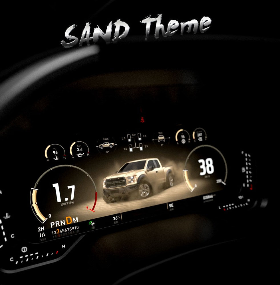 F-Pro Carobotor Digital Dashboard Cluster - Ford F150 / Raptor 2015-2020 - 4X4 WAVERS