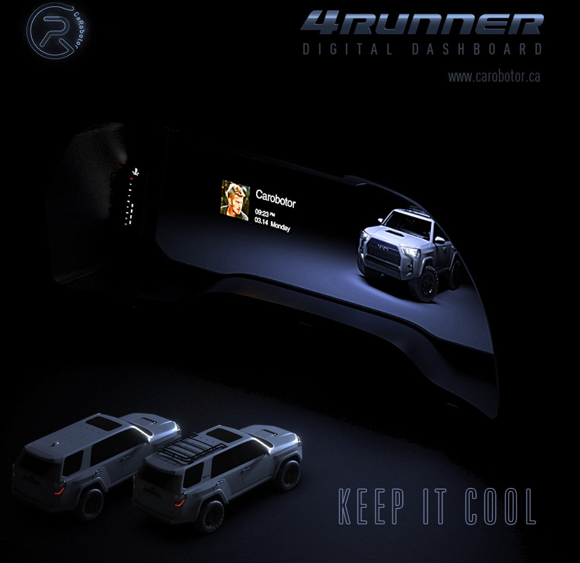 R-Pro Carobotor Digital Dashboard Cluster - Toyota 4Runner 2014-2019 - 4X4 WAVERS
