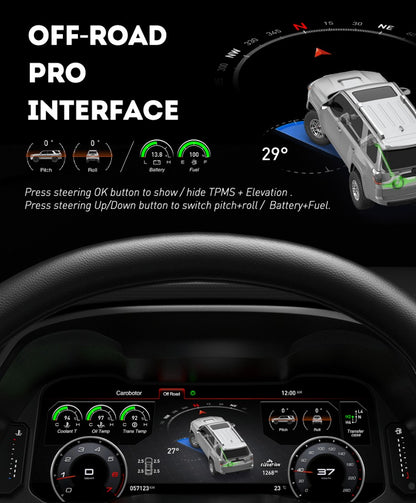 R-Pro Carobotor Digital Dashboard Cluster - Toyota 4Runner 2014-2019 - 4X4 WAVERS