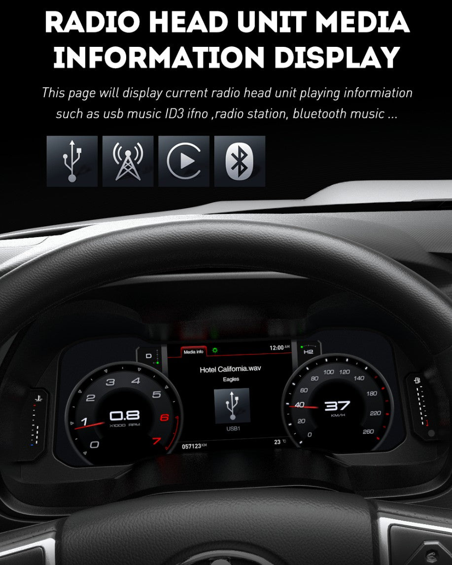 R-Pro Carobotor Digital Dashboard Cluster - Toyota 4Runner 2014-2019 - 4X4 WAVERS