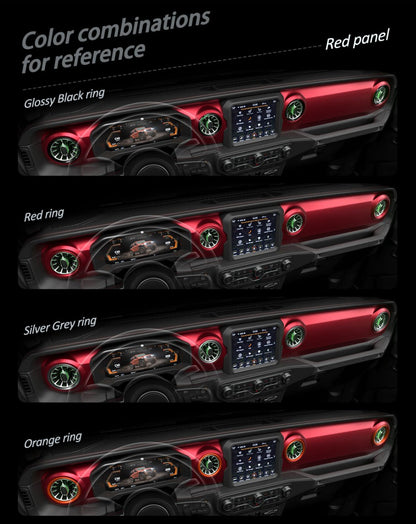 Turbo Air AC Vent With Ambient Lights - Jeep wrangler JL/JLU/4XE/Gladiator-JT 2018-2023 - 4X4 WAVERS