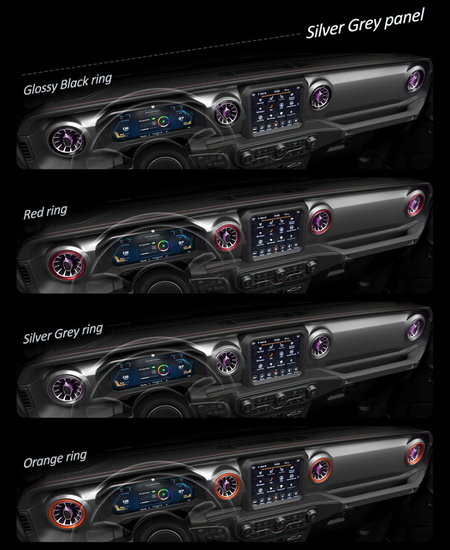 Turbo Air AC Vent With Ambient Lights - Jeep wrangler JL/JLU/4XE/Gladiator-JT 2018-2023 - 4X4 WAVERS