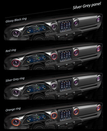 Turbo Air AC Vent With Ambient Lights - Jeep wrangler JL/JLU/4XE/Gladiator-JT 2018-2023 - 4X4 WAVERS