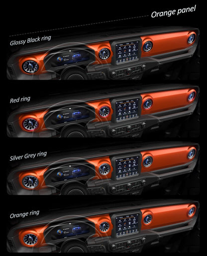 Turbo Air AC Vent With Ambient Lights - Jeep wrangler JL/JLU/4XE/Gladiator-JT 2018-2023 - 4X4 WAVERS