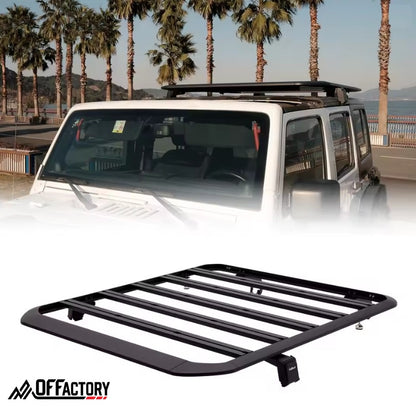 OFFactory Roof Rack with Telescopic Ladder | WS Style for Jeep Wrangler JK/JKU 2007-2018 | OFFactory by 4X4WAVERS (Image 2)