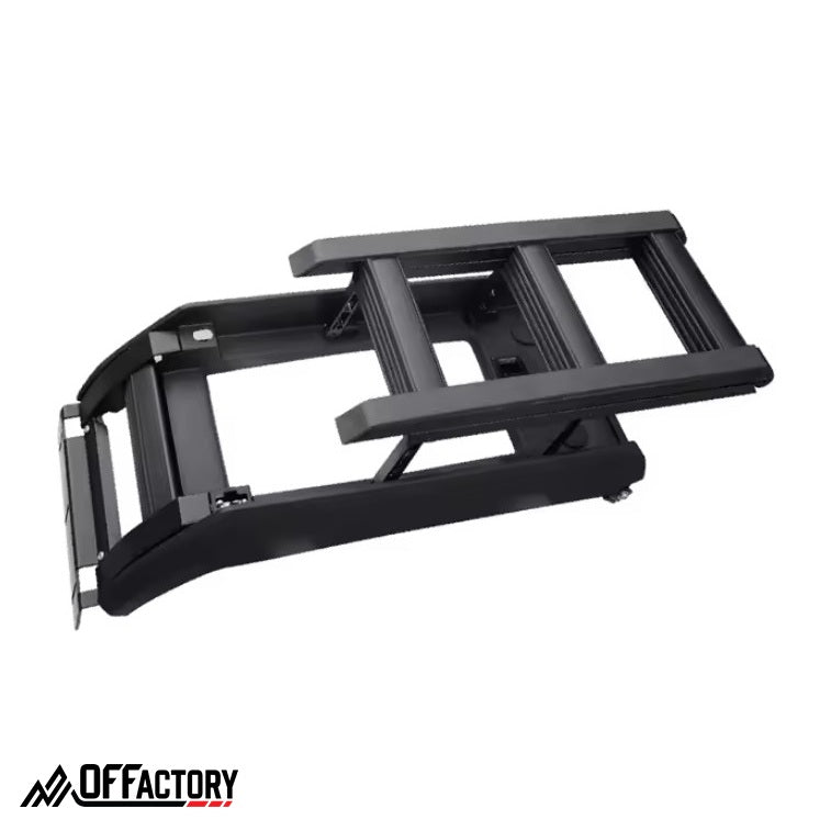 OFFactory Premium Aluminum Roof Rack with Telescopic Ladder | WS Edition- Jeep Wrangler JL/JLU/4XE 2018+ | OFFactory by 4X4WAVERS (Image 3)