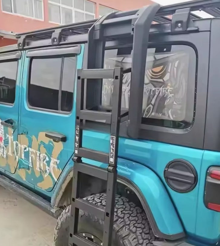 OFFactory Roof Rack with Telescopic Ladder | WS Style for Jeep Wrangler JK/JKU 2007-2018 | OFFactory by 4X4WAVERS (Image 6)