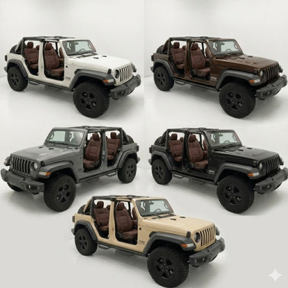 OFFactory custom leather seat covers, fitted interior seat design.