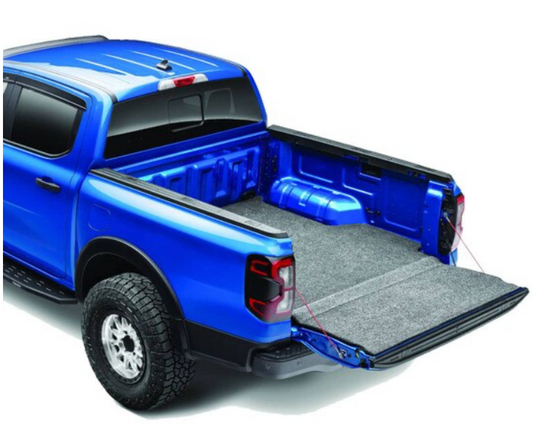 Husky Liners Guardian Impact Bed Mat for Gladiator 5' truck bed, durable black liner with textured surface for protection.