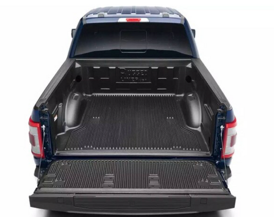 Rugged Liner bed liner kit for 2021-2026 Ford F-150 8-foot bed, featuring Pro Power Onboard, durable truck bed protection.