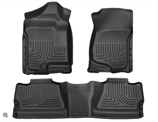HUSKY LINERS WEATHERBEATER FRONT & 2ND ROW LINERS 07-13 GM 1500/ 07-14 HD CREW CAB