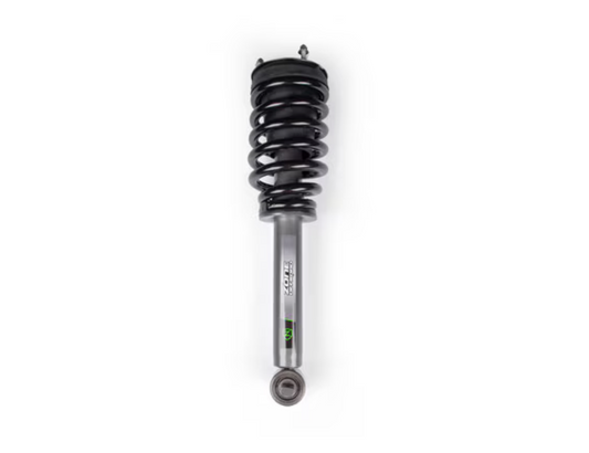 Zone Offroad 6-inch loaded single shock absorber for 2007-2018 Silverado and Sierra 1500 trucks, silver finish, durable off-road suspension.