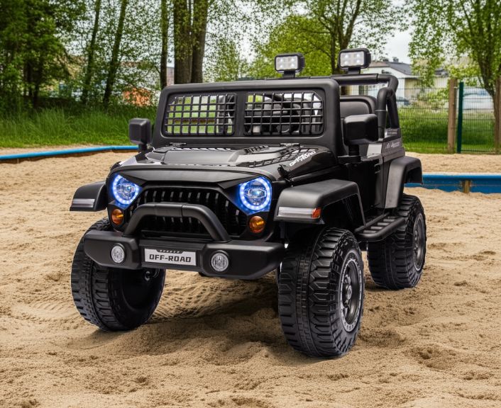 2026 Rugged Jeep Wrangler JL Style 12V Kids Ride On Car with Remote Control