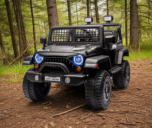 2026 Rugged Jeep Wrangler JL Style 12V Kids Ride On Car with Remote Control
