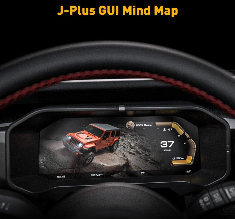 J-Plus Digital Dashboard Cluster All-In-One - Jeep wrangler JL/JLU/4XE/Gladiator-JT 2018-2023 - 4X4 WAVERS