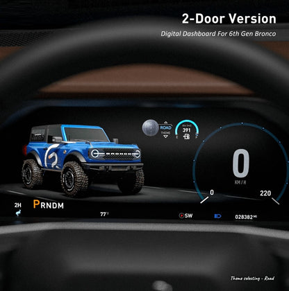 B Pro Carobotor Digital Dashboard Cluster - 12.3″ HD Cluster - Ford Bronco Gen 6 2021+ - 4X4 WAVERS