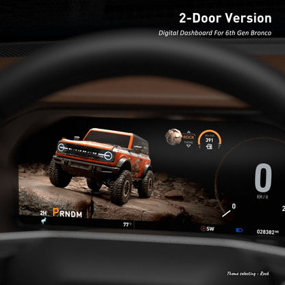 B Pro Carobotor Digital Dashboard Cluster - 12.3″ HD Cluster - Ford Bronco Gen 6 2021+ - 4X4 WAVERS