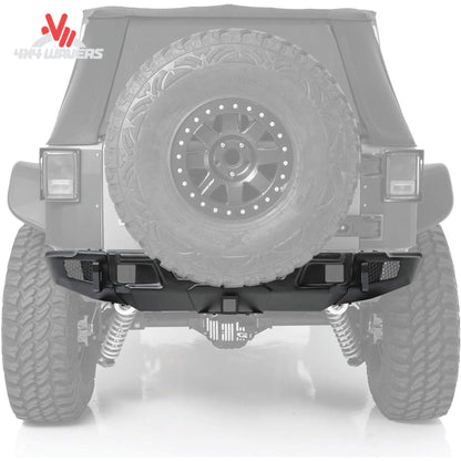 Smittybilt Stryker rear bumper installed on Jeep Wrangler Unlimited JKU