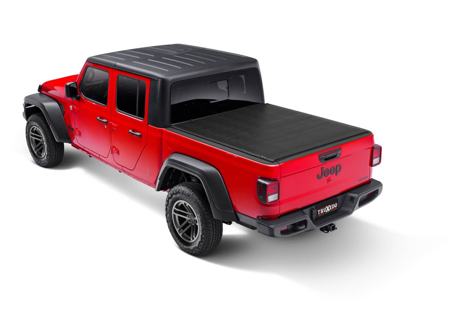 Truxedo Box Cover for 20-26 Gladiator truck tonneau cover, black fabric with secure side rails and sleek design.