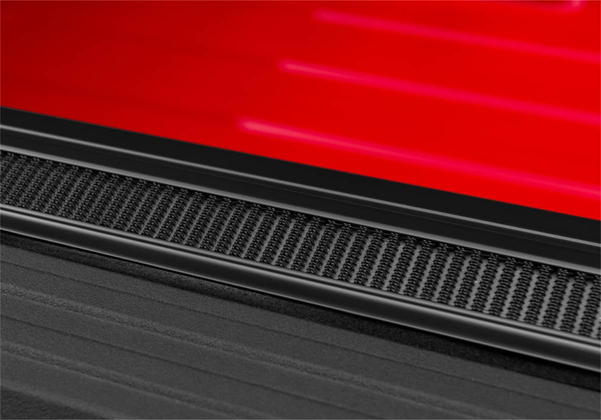 Truxedo Box Cover for 20-26 Gladiator pickup trucks, durable tonneau cover with sleek black finish, shown installed on truck bed.