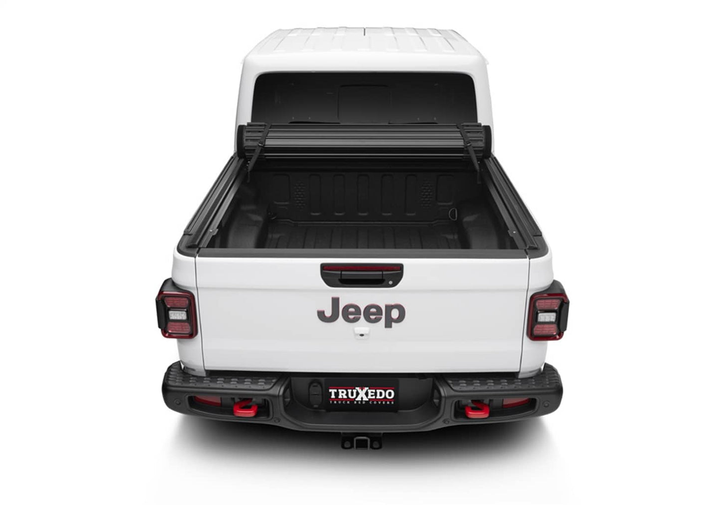 Truxedo SENTRY CT tonneau cover for 20-26 Gladiator trucks, black, weather-resistant, installed over truck bed for protection and style.