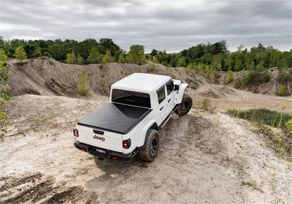 Truxedo Lo Pro Box Cover for 20-26 Gladiator pickup truck, sleek tonneau cover installed on truck bed.