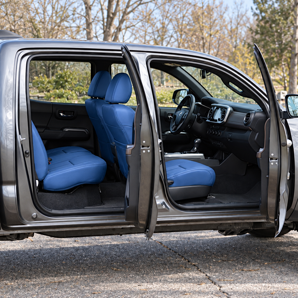 OFFactory OEM-style leather seat covers for Toyota Tacoma, custom made to order — image 3