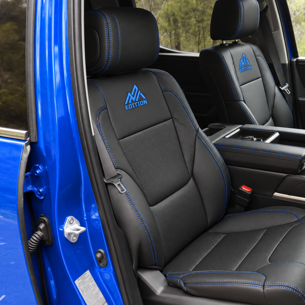 OFFactory OEM-style leather seat covers for Toyota Tundra, custom made to order — image 2