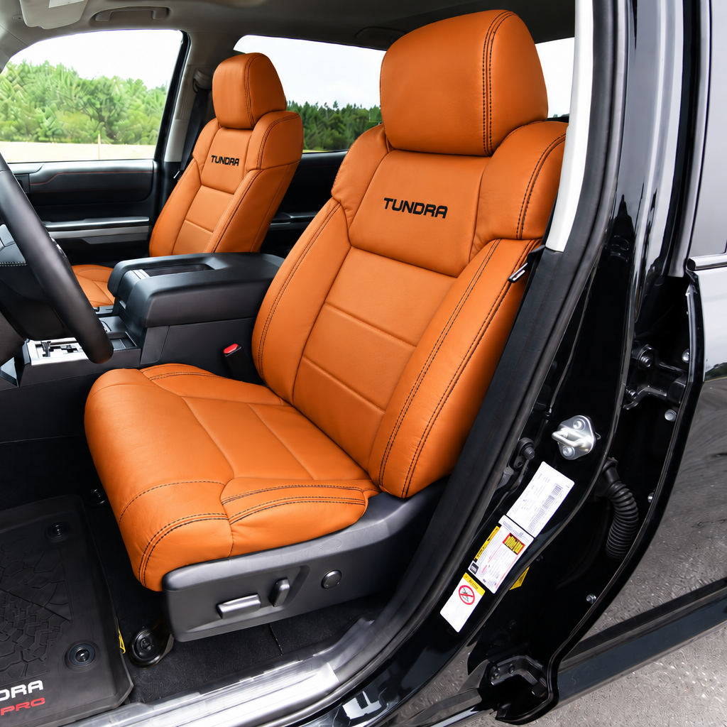 OFFactory OEM-style leather seat covers for Toyota Tundra, custom made to order — image 4