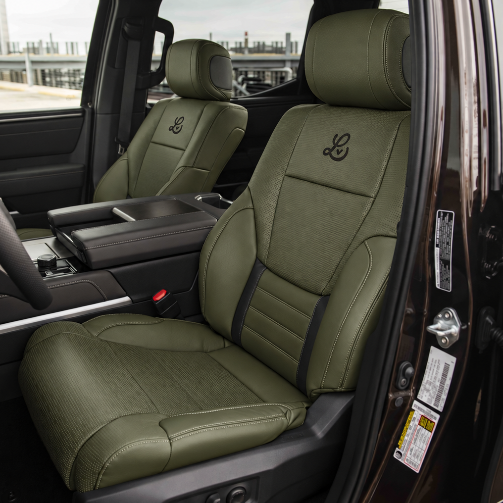 OFFactory OEM-style leather seat covers for Toyota Tundra, custom made to order — image 8