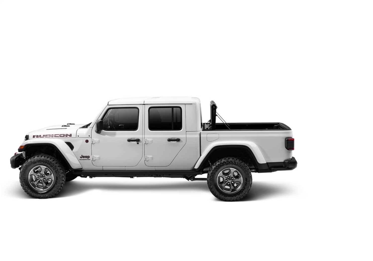 Undercover Ultra Flex Box CVR 20-26 Gladiator 5' tonneau cover, black fabric with secure side rails on pickup truck bed