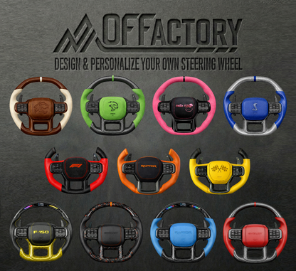 OFFactory Volante premium de alto rendimiento - Ford F150 F250 F350 2021+ - 4X4 WAVERS