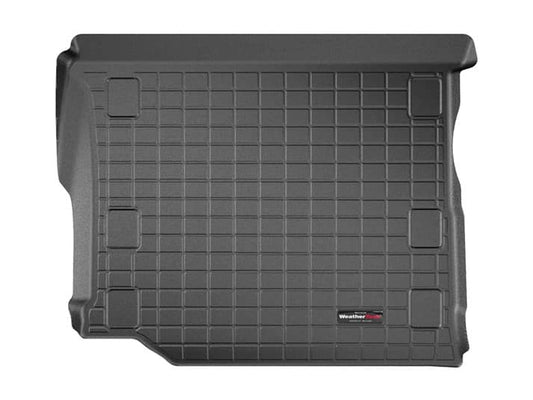 Weathertech cargo liner for 2018-2026 Jeep Wrangler JL 4-door, durable floor mats designed for cargo protection.