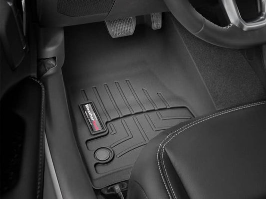 Weathertech front floor liners for 2018-2026 Jeep Wrangler and Gladiator, durable all-weather floor mats with custom fit