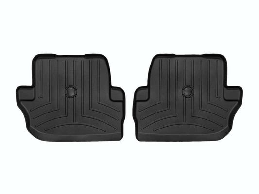 Weathertech second row floor liner for 2018-2025 Jeep Wrangler 2-door, durable rubber mat with textured surface.